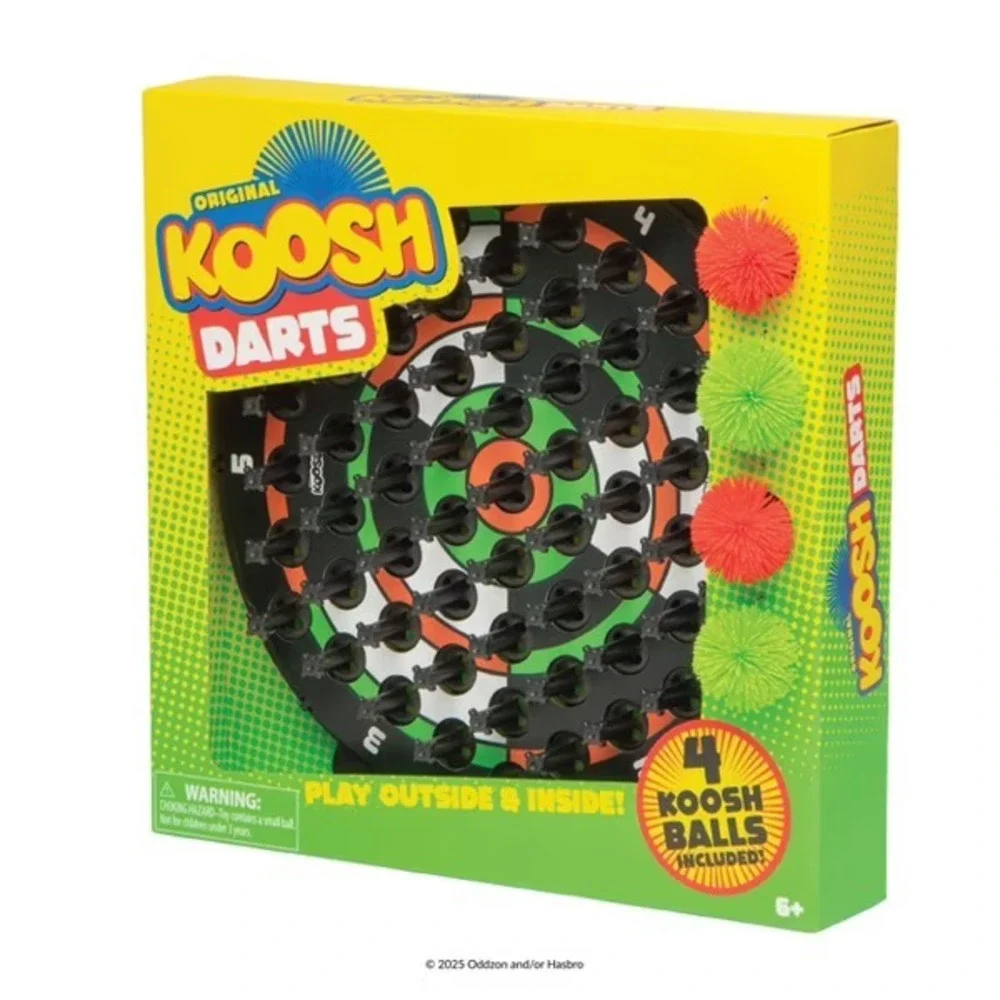 Koosh Darts Dartboard Toy For Kids Interactive Indoor & Outdoor Game Ages 6+ NEW